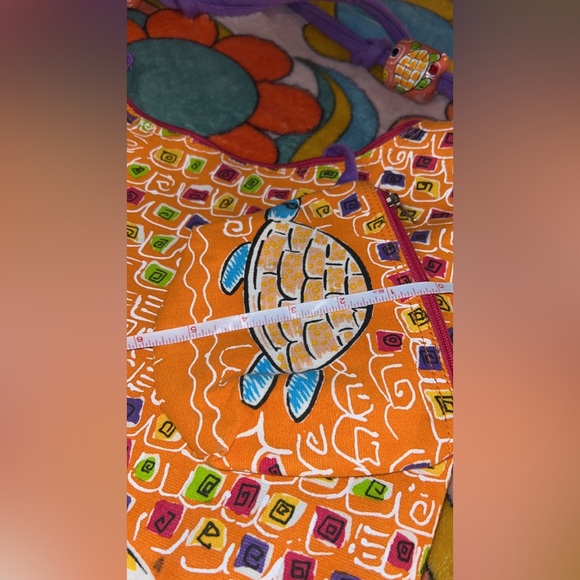 Sun N’ Sand Beaded Sea Turtle Beach Tote With Detachable Zip Bag - Picture 9 of 12